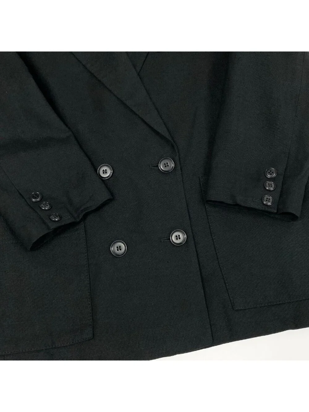 Dior Eh6 Tailored Jacket Double Breasted CD Logo Embroidered Linen Blend 40